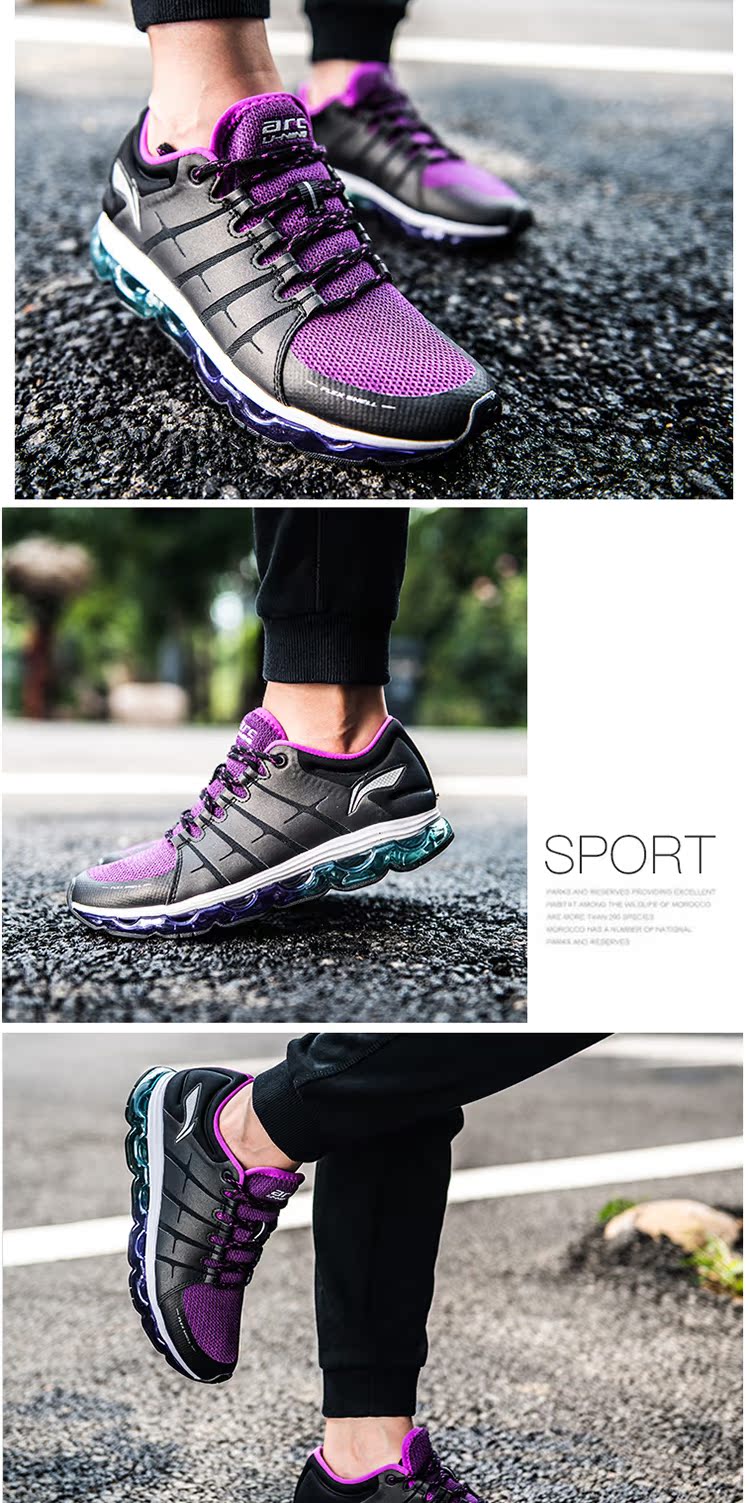 Giày nữ Li Ning giày chạy bộ mùa thu đông 2018 Giày chạy bộ nữ mới dành cho nữ giày thể thao nhẹ vòng cung đầy đủ đệm cọ giày the thao nam hàng hiệu