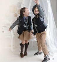 2021 New Yinglun Wind Kindergarten Garden Suit Gown Suit Gown Suit Autumn Winter Clothing Four Sets of Costume Customize