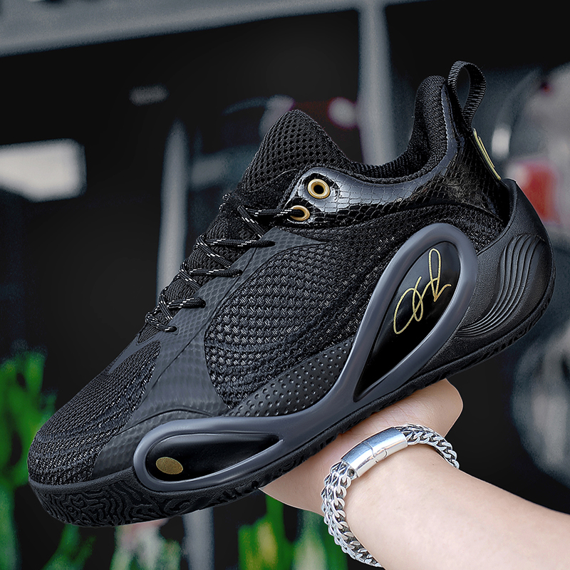 New Russell Generation Basketball Shoes, Lightweight, Breathable, Non-Slip, Cushioning, Practical Sneakers, Low-Top, Medium and Large Children's Sports Shoes
