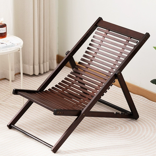 Складывание отдыха в гостиной может лежать на спальном стуле бамбука, сильный прочный пожилой ленивый офис на балконе