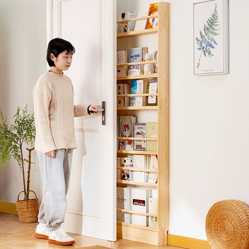 Ультратонкая книжная полка, книга с картинками, книжный шкаф из натурального дерева, система хранения