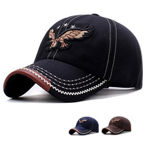 Hats Spring and summer mens and womens hats Eagle embroidered baseball caps Outdoor sun visor sunscreen Cap couples sunscreen