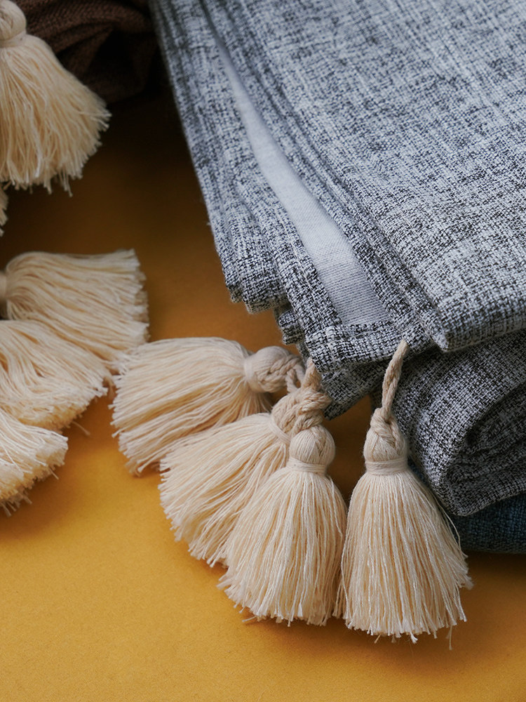 Tablecloth Art Cotton Linen Chinese Style Simple Nordic Pure Color Thick Linen Small Fresh Rectangular Table Cloth Coffee Table Table Cloth