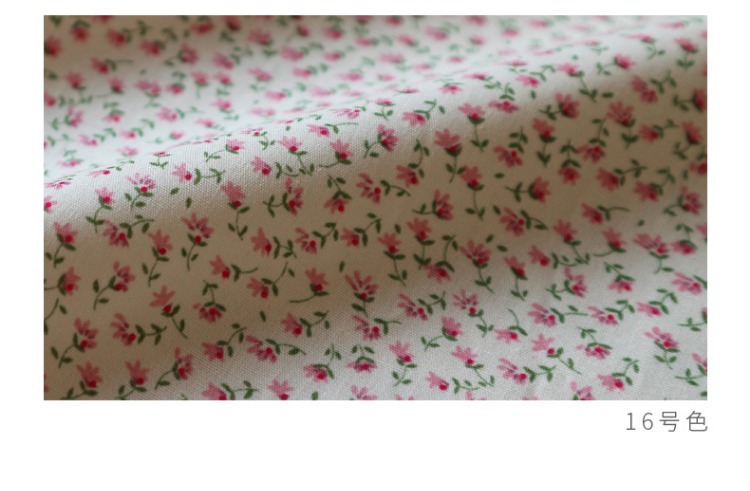 Vải cotton nguyên chất Vườn nhỏ in hoa vải quần áo bé làm bằng tay DIY vải cotton vải