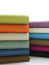 Thickened polyester cotton linen sofa fabric Curtain fabric Shading burlap linen fabric Tablecloth Canvas Solid color