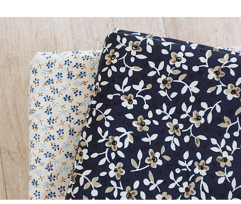 Vải cotton nguyên chất Vườn nhỏ in hoa vải quần áo bé làm bằng tay DIY vải cotton vải