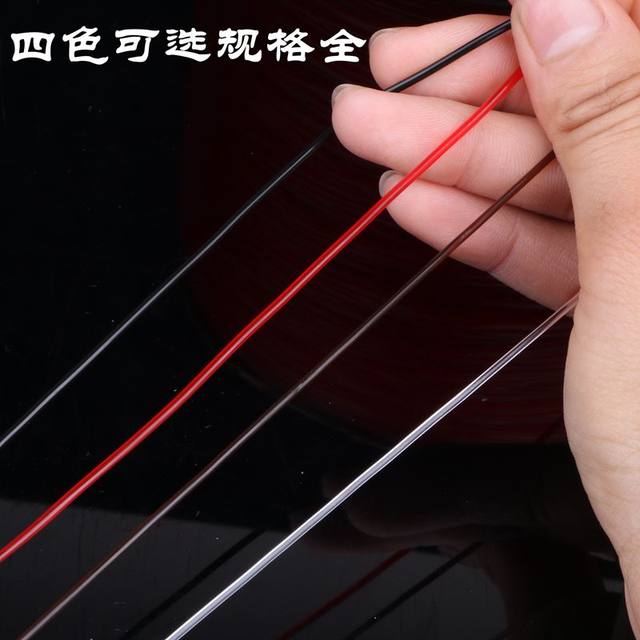 Round crystal elastic line large roll transparent elastic rope beaded line wear-resistant elastic line hand string rope beaded line