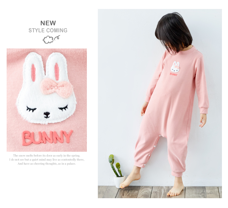 Shangbao Mai 2018 thu đông mới cho bé bộ đồ ngủ đồ ngủ cotton dày ấm áp cho bé trai và bé gái bộ đồ ngủ bé gái shop quần áo trẻ em gần đây