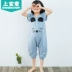 Shangbao Mai mùa hè trẻ em mới của một mảnh đồ ngủ ngắn tay bông bé đồ ngủ một mảnh váy dễ thương động vật phần mỏng