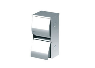 Elegant dressing room stainless steel double drum toilet paper box frame double paper towel box holder toilet paper box holder TD-8325-2L