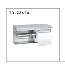 Yazhijie 304 stainless steel hand towel holder double toilet paper box roll hotel paper roll holder TD-2362A