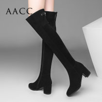 Martin boots female leather high heel 2021 autumn and winter New shoes female coarse heel British wind autumn and winter single boots knee women boots