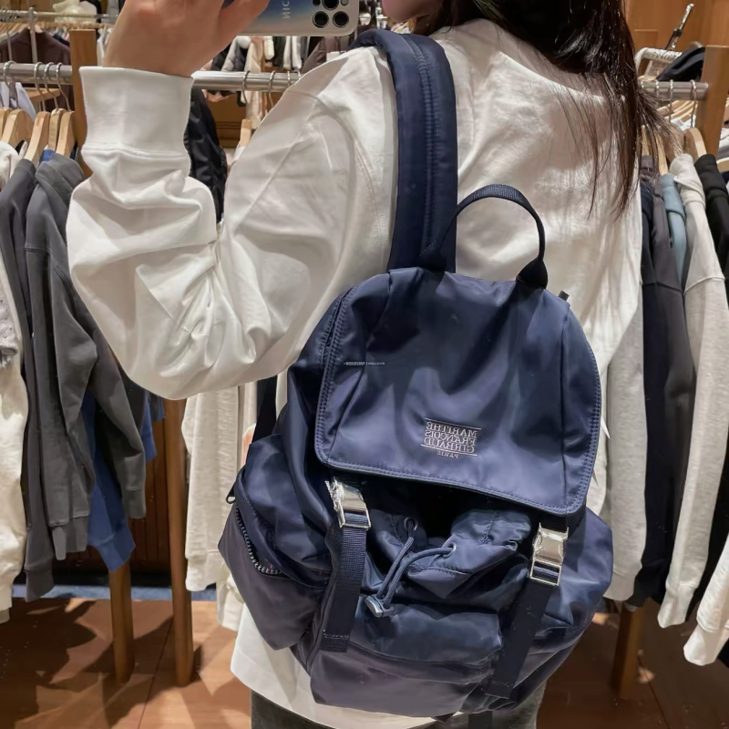 Personal Collection! Korean Designer Lightweight Nylon Fabric Multi-Pocket Classic Backpack