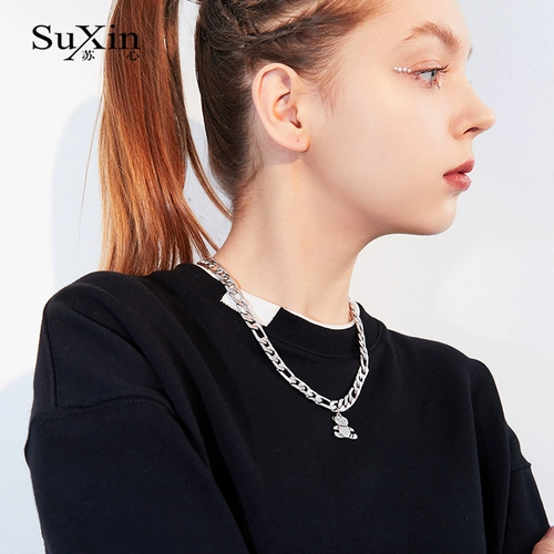 苏心 Небольшая дизайнерская подвеска, ожерелье, универсальный свитер, цепочка