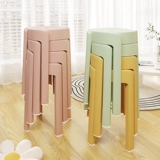 Домашняя маленькая квартира обеденный стул Современный простой и толстый пластиковый стул может сложить столец стола стола стола запасной стул запасной стул