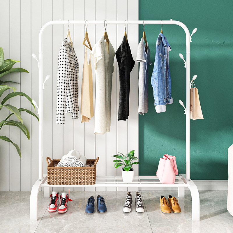 Simple Landing Combined Clothes Hanger Dorm Bedroom Home Clothes Hanging Hanger Mesh Red Cloakhat Rack Indoor Clothes Hanger