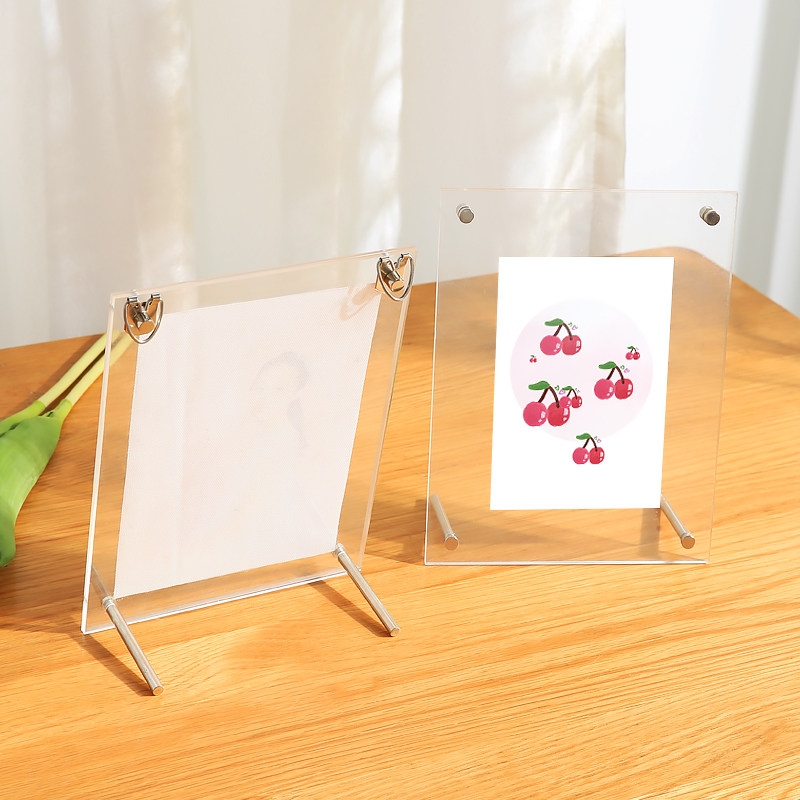 Acrylic Photo Frame Pendulum Mounted Picture Frame a4 Display Photo Frame Crystal Clear Glass 6 7 Inch Poster Frame