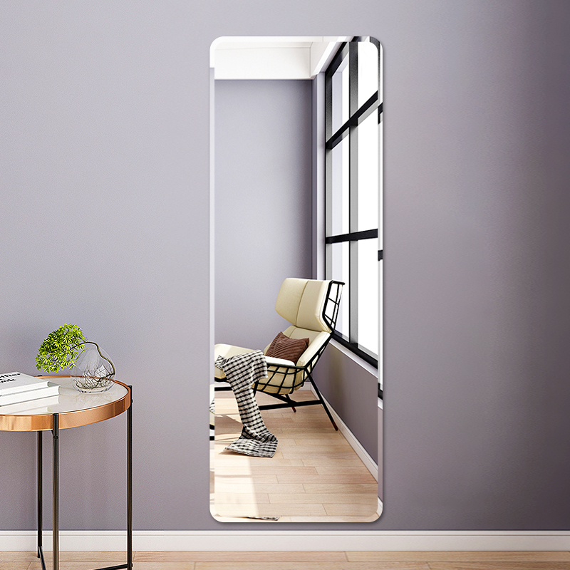 Mirror full-body clothes wall-stick student dorm room wall paste small pieces of makeup glass sticker door