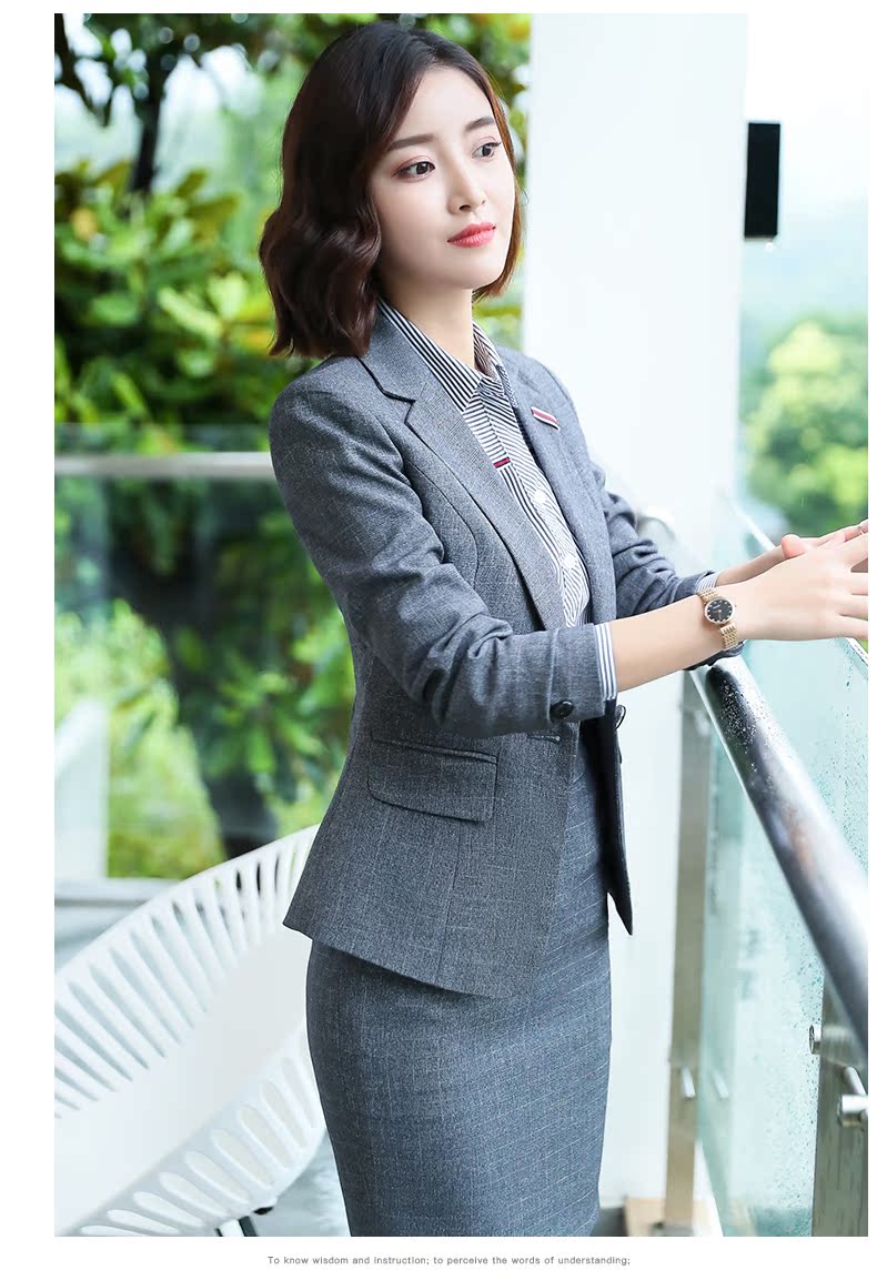 Bộ đồ vest nhỏ phù hợp với nữ chuyên nghiệp 2018 mùa thu mới phỏng vấn công việc trang phục Bộ đồ nhỏ phù hợp với áo liền quần phiên bản Hàn Quốc giản dị thoi trang nu