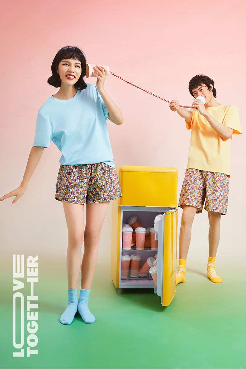 DAPU 大朴 食小T系列 21年夏季新款 情侣纯棉家居短袖T恤 双重优惠折后￥54.65包邮 多色可选