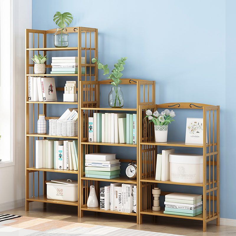 Bookcase Bookshelf Shelf Simple Table Top Small Storage Rack