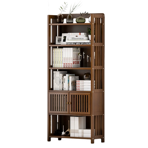 Книжная полка, простой книжный шкаф из натурального дерева, настольная система хранения для школьников