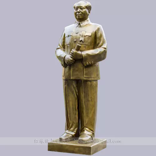 Открытие компании, председатель Мао, лежит на церемонии основания церемонии основания, Мао Цзэдун Чистого медного украшения цельного тела орнамент