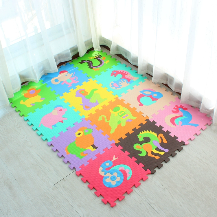 Câu đố mat phim hoạt hình bé nhà leo mat trẻ em dày pad khảm bọt phòng ngủ phòng khách bò mat - Thảm sàn miếng xốp lót sàn cho bé