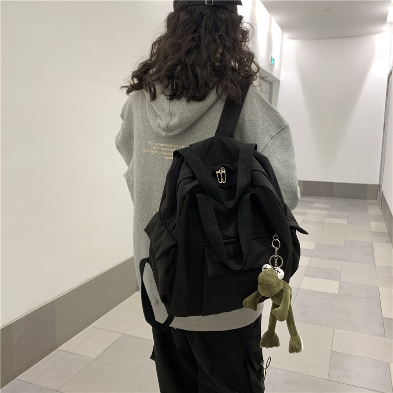 Túi cô gái ins gió Hàn Quốc phiên bản dung lượng cao trường trung học sen đa sử dụng túi du lịch vải vai đại học studentbackpack