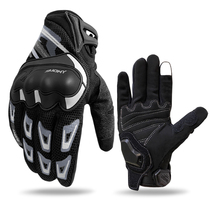 Suomy motorcycle riding gloves touch-screen drop-proof knight mesh breathable motorcycle full finger mens clothing four seasons