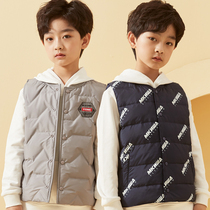 Antarctic boy down vest children down jacket warm vest light autumn winter liner baby horse clip winter