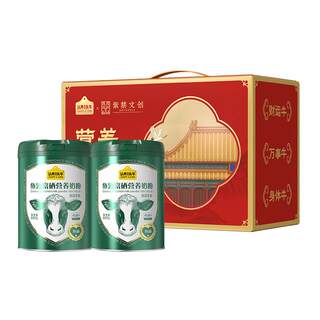 【送礼推荐】认养一头牛鱼油富硒中老年高钙益生菌奶粉800g成人