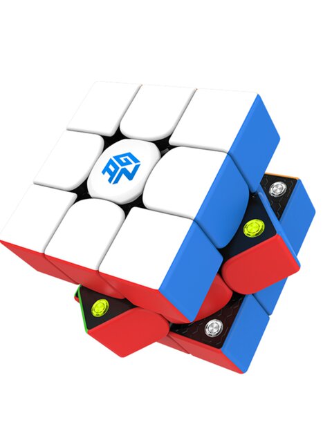 GAN356m Magnetic Third-Level Rubik's Cube Smooth Speed Twist Competition Racing 3-Level Magnetic Rubik's Cube 14 Maglev Rubik's Cube