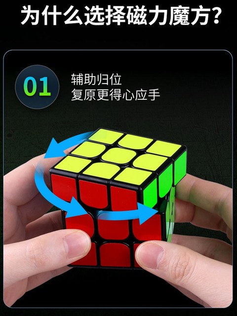 Magnetic Rubik's Cube Qiyi Mpro second-order magnetic third-order fourth-order fifth-order competition Rubik's Cube smooth 2345 magnetic Rubik's Cube