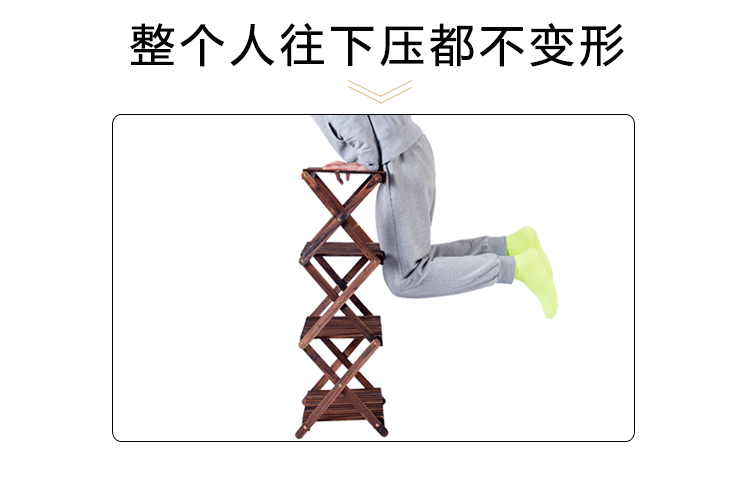Gấp gỗ phòng khách khung gỗ mọng nước nhỏ đứng nhà nhiều tầng hoa kệ chậu hoa giá trong nhà - Kệ ke sat dep
