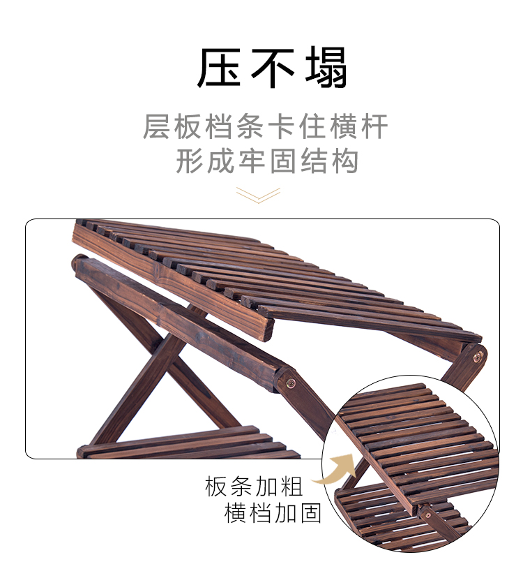 Gấp gỗ phòng khách khung gỗ mọng nước nhỏ đứng nhà nhiều tầng hoa kệ chậu hoa giá trong nhà - Kệ ke sat dep