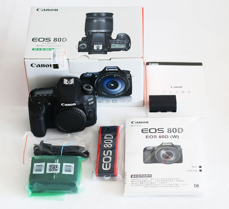 Canon Canon EOS 80D 18-200 kit HD kỹ thuật số du lịch chuyên nghiệp tầm trung SLR camera thực sự là người Sơn Đông nhiếp ảnh bắn kiến ​​trên toàn quốc bảo hành chính hãng