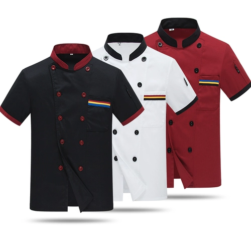 Дышащая белая летняя одежда для работы, короткий рукав