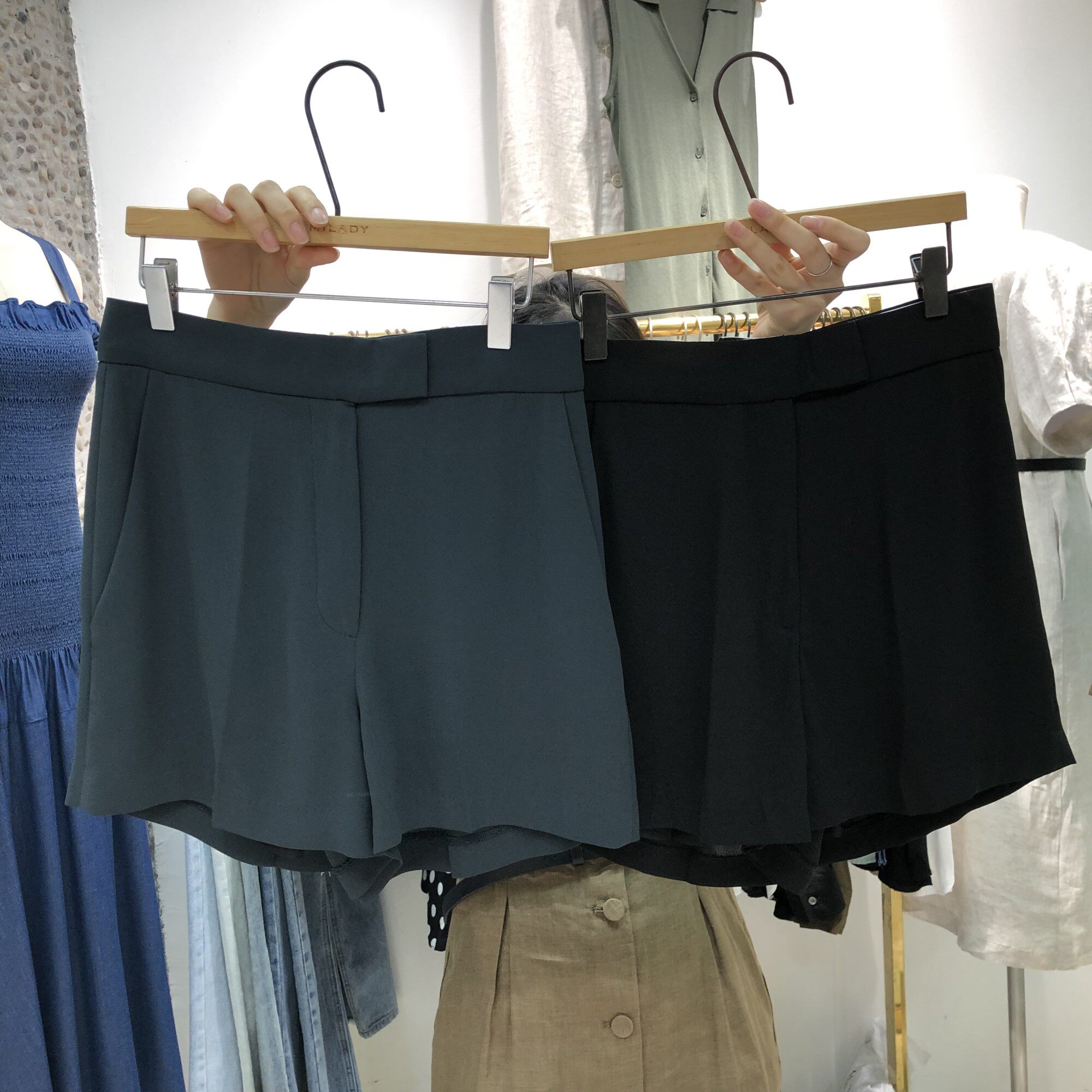 milady summer new Korean chiffon temperament is thin and comfortable all-match high-waisted shorts female 50018#