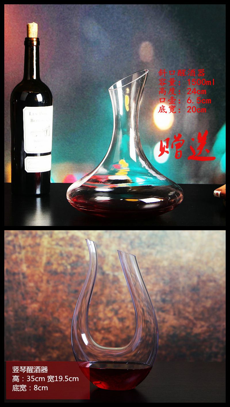 Tinh thể thủy tinh Bordeaux red wine glass decanter đặt cao nho cup