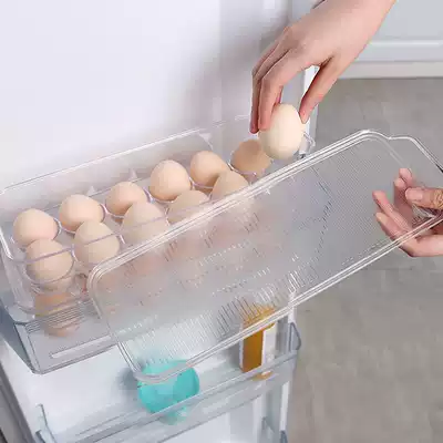 Egg storage box Refrigerator with fresh storage box, egg rack, refrigerator side door, egg grid, egg artifact