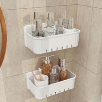 Toilet shelve Perforated Toilet Washroom Wash Terrace Containing Shower Room Supplies Large Full Sticker Wall Shelf