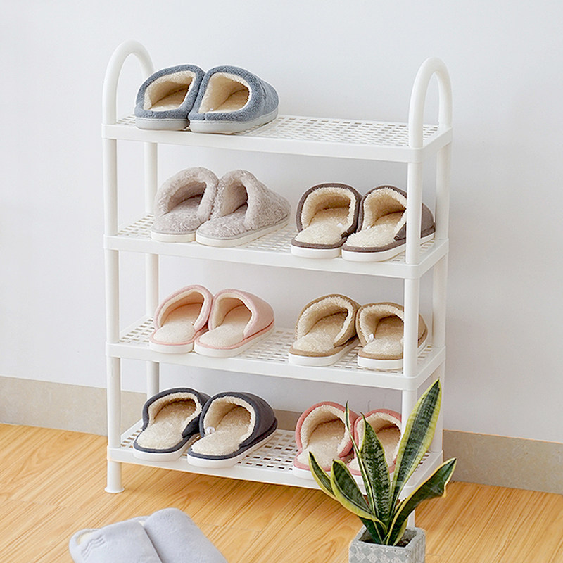 Shoe rack Easy home Shoe Rack Son Economy Type Multilayer Containing Shoes Cabinet plastic Dormitory Dorm Room Dust-Proof Shoe Rack