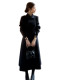 2026 Autumn and Winter New French Hepburn Style Black Woolen Coat for Women, High-End Long Elegant Woolen Overcoat