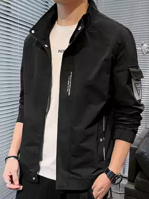 Men's coat spring and autumn 2021 New Korean trend Joker men's clothing autumn casual work clothes jacket