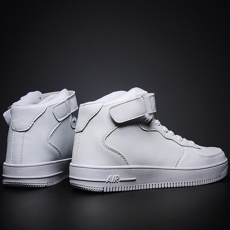 Summer 2022 New Pure White Tide Shoe Deconstruction High Cylinder Board Shoes Male White Shoes High Bon Tide Card Small White Shoes Air Force 1