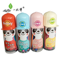 Small sapling watercolor pen must scrub a pen with soap 28-color tree bud pen Childrens brush Kindergarten art brush Primary school student first grade hand copy newspaper color pen