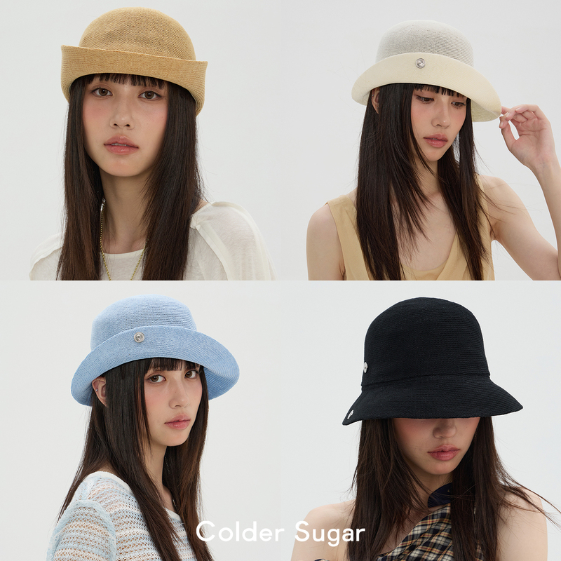 Coldersugar Unprinted Dove Lyocell Linen Hat for Women, Breathable, Lightweight, Multi-Way Wearable Sun Hat for Women