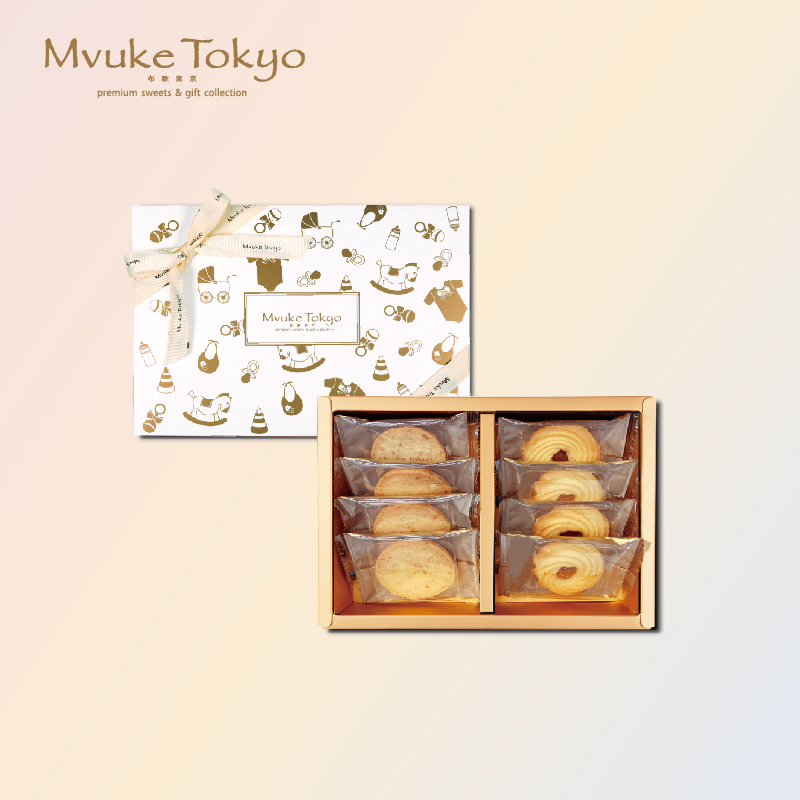 Buga Tokyo French Butter Butter Sippe Hazelnut Badan Gift Box Cookie Cookie Manual Gift Full Moon Cream