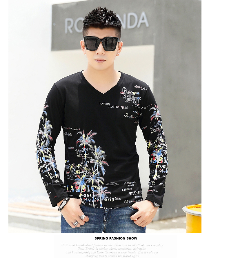 Xu hướng cộng với phân bón XL thêm kích thước lớn tay áo thun nam cổ chữ V làm dày mỡ từ bi XXXXXL quần áo unisex